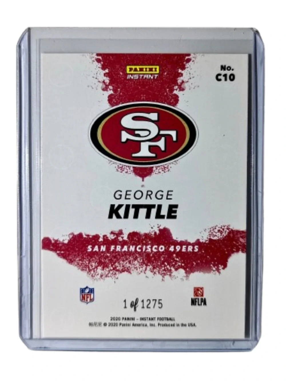 George Kittle 2020 Panini NFL Instant My City #10 Football Card 1 of 1275